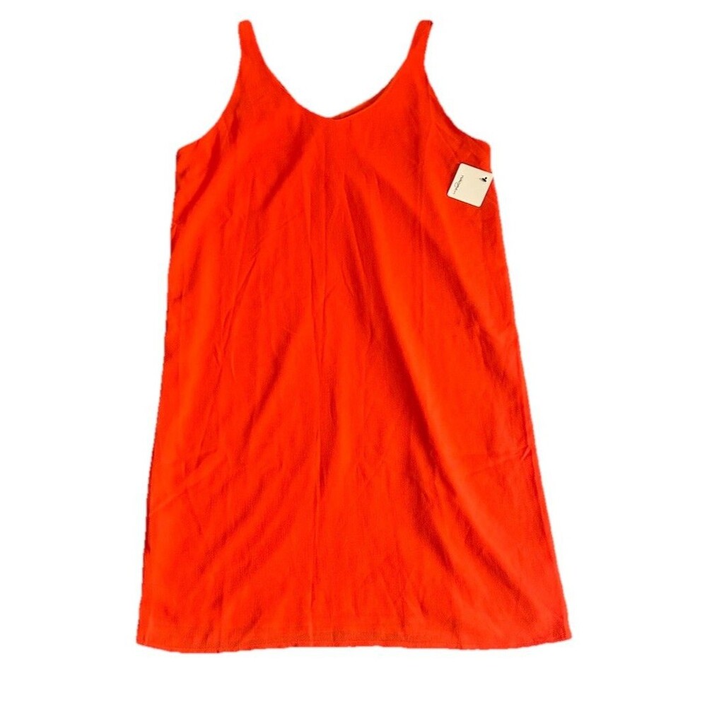 Halogen Shift Dress Sz S Sleeveless Orange Wedding Sunny Bright Vacation NEW